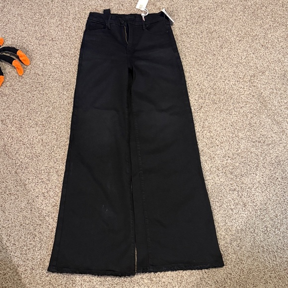 Good American Soft tech good waist Black Wide-Leg High-Waist Palazzo jeans - Picture 14 of 14